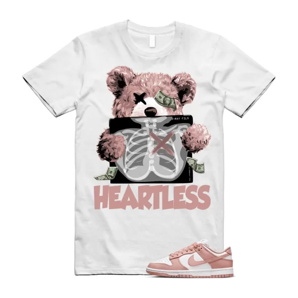 HEART T Shirt to match N Dunk Low Rose Whisper WMNS White Hoodie Jezsport.com