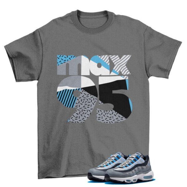 1995 Shirt to Match Air Max 95 Cool Grey University Blue / DM0011-003 Jezsport.com