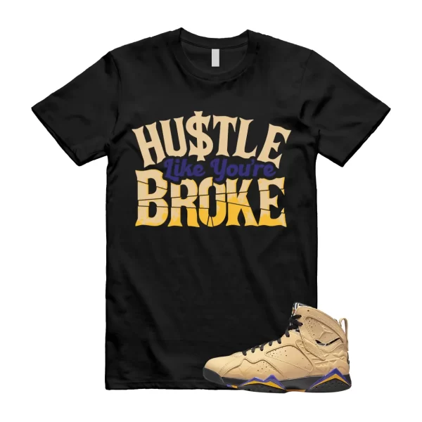 BROKE TShirt to match Jordan 7 SE Afrobeats Vachetta Tan Black Taxi Dark Concord Jezsport.com