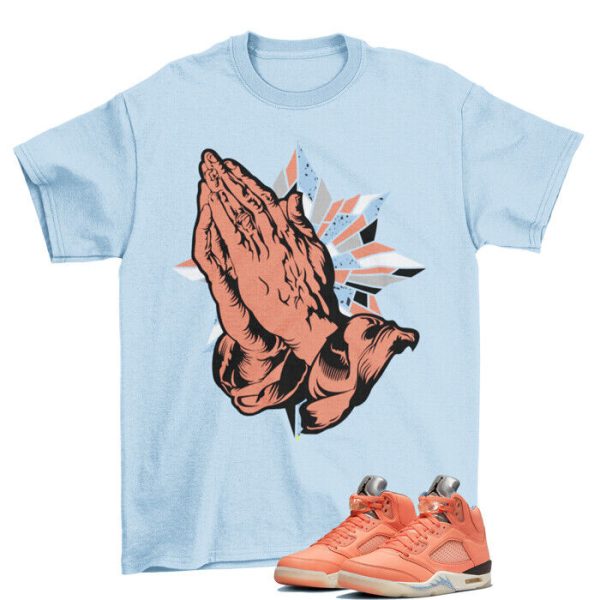 Blesses Sneaker Shirt to Match Jordan 5 Retro Crimson Bliss DV4982-641 Jezsport.com