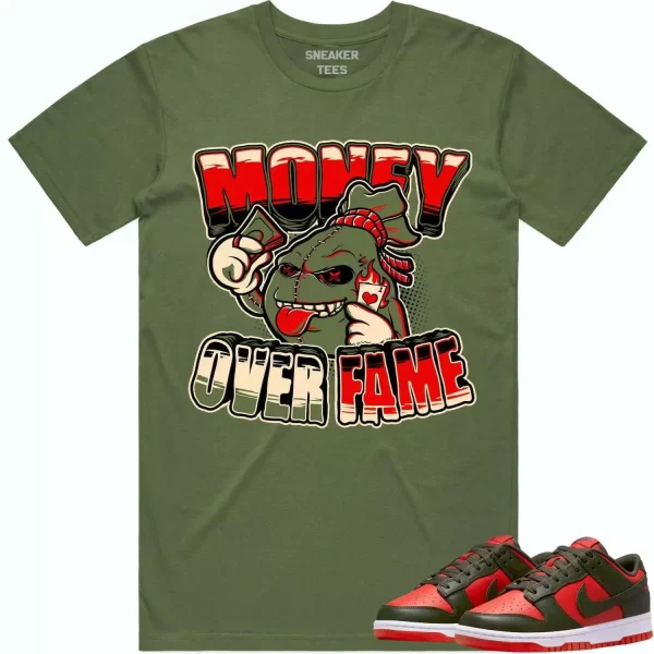 Mystic Red Dunks Shirt to Match - OLIVE MOF Jezsport.com