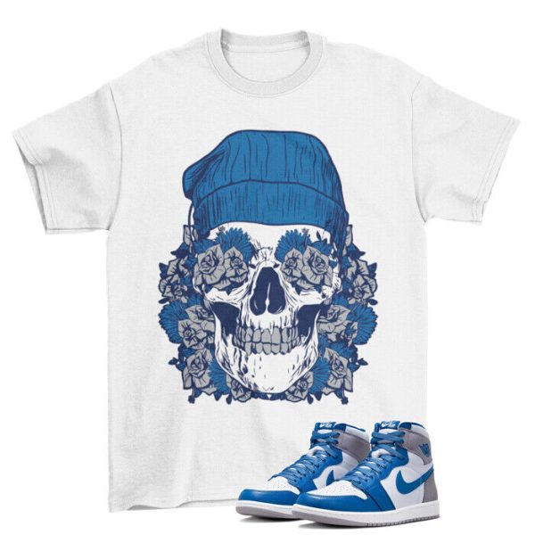 Deadstock Shirt White to Match Jordan 1 Retro High True Blue DZ5485-410 Jezsport.com