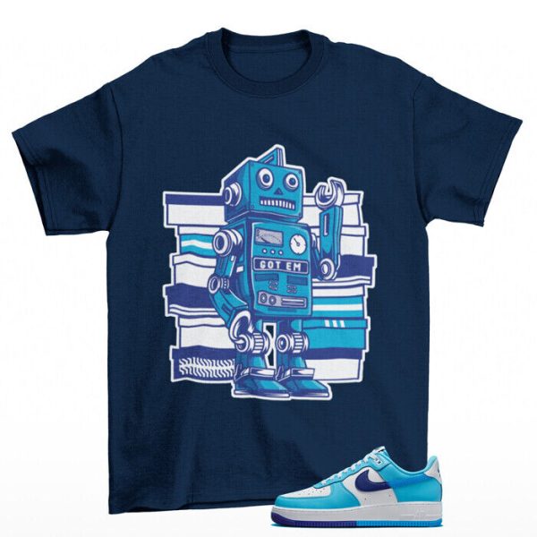 Bot Shirt Split to Match Air Force 1 Low Split Light Photo Blue DZ2522-100 Jezsport.com