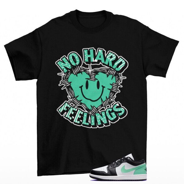 Feelings Shirt Black to Match Jordan 1 Low Green Glow 553558-131 Jezsport.com