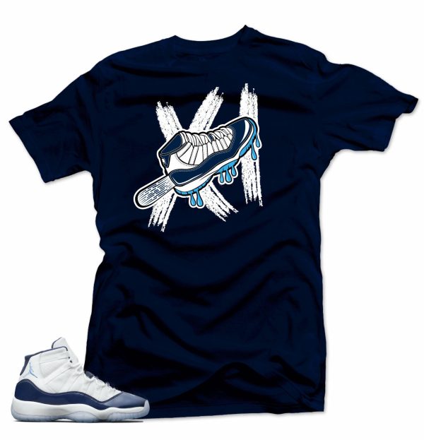 Shirt to match Jordan 11 Navy Win Like 82- Ice Navy Tee Jezsport.com