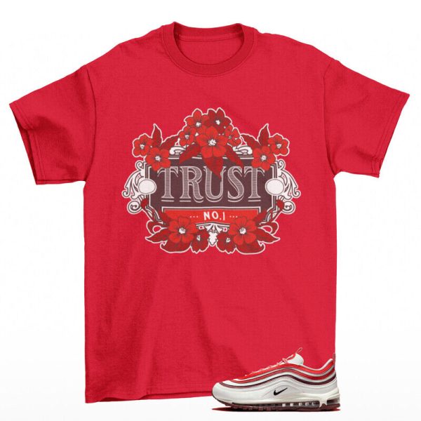 Trust Sneaker Shirt Red to Match Air Max 97 Dragon Red FN6957-101 Jezsport.com