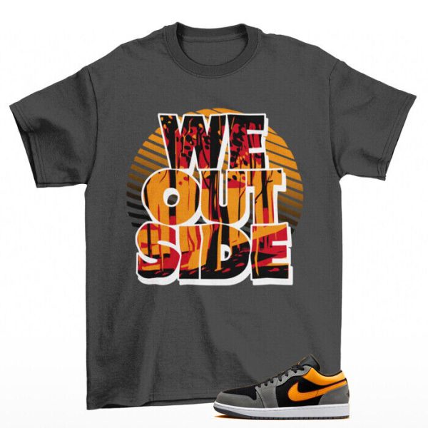 We Outside Shirt to Match Jordan 1 Low Vivid Orange Graphite FN7308-008 Jezsport.com