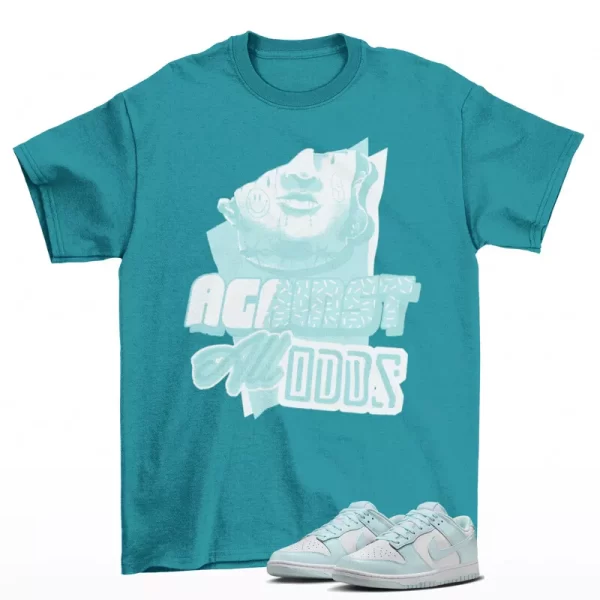 All Odds Sneaker Shirt Teal to Match Dunk Low Glacier Blue DV0833-104 Jezsport.com