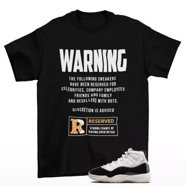 Reserved Shirt to Match Jordan 11 Retro DMP Gratitude CT8012-170 Jezsport.com