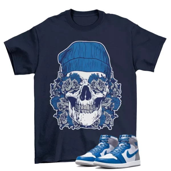 Deadstock Shirt to Match Jordan 1 Retro High OG True Blue DZ5485-410 Jezsport.com