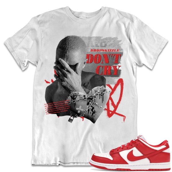 Shirt to Match Dunk University Red Sneaker- Don't Cry Grunge Jezsport.com