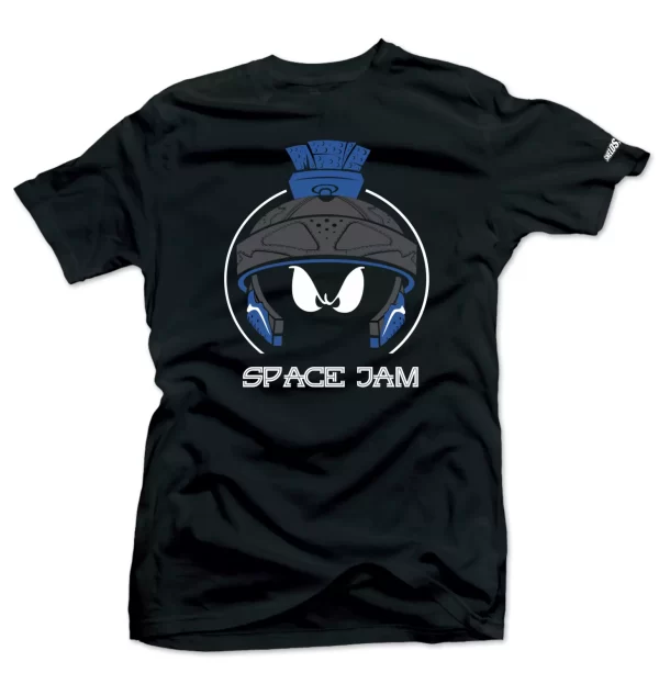 Shirt To Match Jordan 11 Space Jam Low-Marvin-Blue- Black Tees Jezsport.com