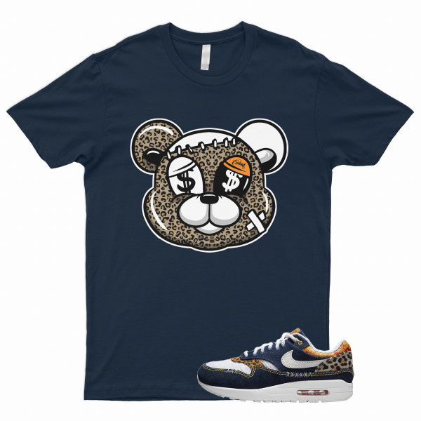 STI T Shirt to Match Air Max 1 Denim Leopard Washed Dark Blue Picante Red Desert Jezsport.com