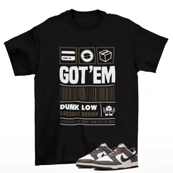 Copped Shirt to Match Dunk Low Next Nature Baroque Brown HF4292-200 Jezsport.com