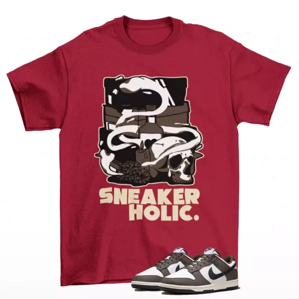 Sneaker Holic Shirt Red to Match Dunk Low Next Nature Baroque Brown HF4292-200 Jezsport.com