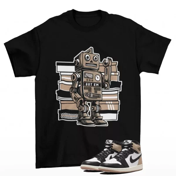 Sneaker Bot Shirt to Match Jordan 1 Retro High OG Latte FD2596-021 Jezsport.com