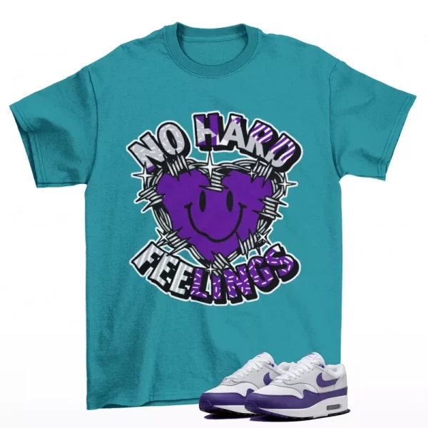 Feelings Sneakers Shirt Teal to Match Air Max 1 Field Purple DZ4549-101 Jezsport.com