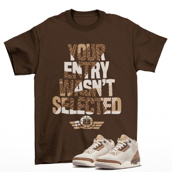 Sneaker Raffle Shirt Palomino to Match Jordan 3 Retro Palomino Jezsport.com