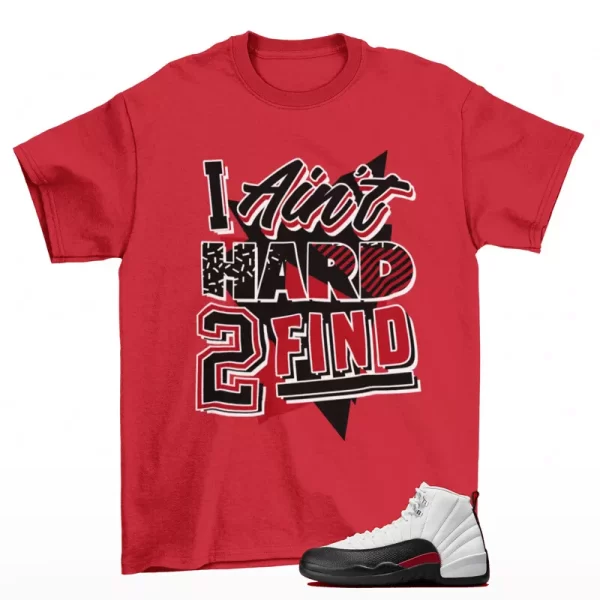 Jay All Day Shirt Red to Match Jordan 12 Retro Red Taxi Flip CT8013-162 Jezsport.com