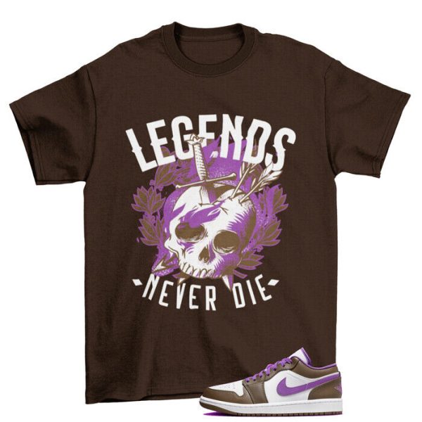 Legendary Shirt to Match Jordan 1 Low PALOMINO WILD BERRY / 553558-215 Jezsport.com