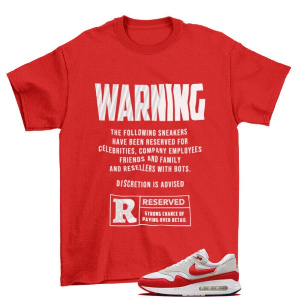 Reserved Shirt to Match Air Max 1 '86 Big Bubble Sport Red DQ3989-100 Jezsport.com