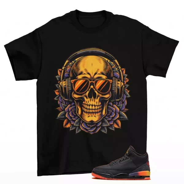 Deadstock Shirt Black to Match Jordan 3 Retro J Balvin Rio FN0344-001 Jezsport.com