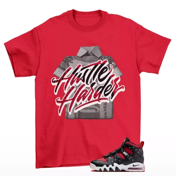 Hustle Sneaker Shirt Red to Match Air Max 2 CB '94 FN6248-001 Jezsport.com