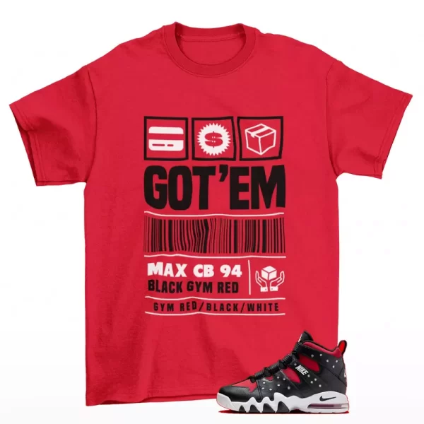 Copped Sneaker Shirt Red to Match Air Max 2 CB '94 FN6248-001 Jezsport.com