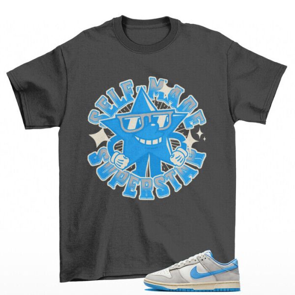 Superstar Shirt Grey to Match Dunk Low Athletic Dept University Blue FN7488-133 Jezsport.com