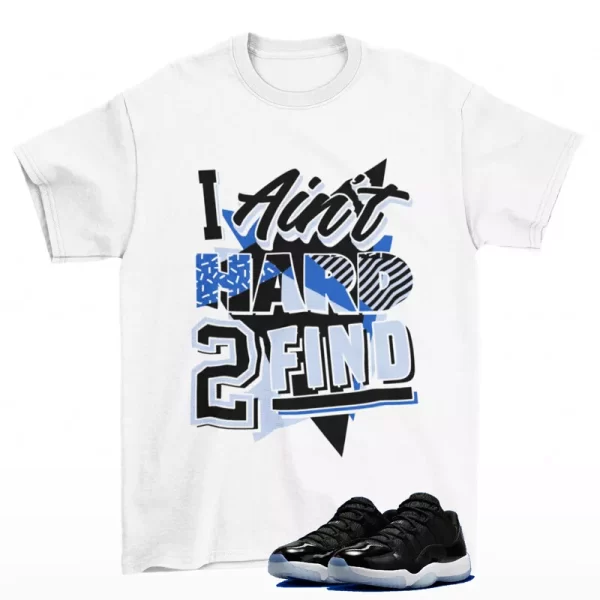 Rare Find Sneaker Shirt White to Match Jordan 11 Low Space Jam FV5104-004 Jezsport.com