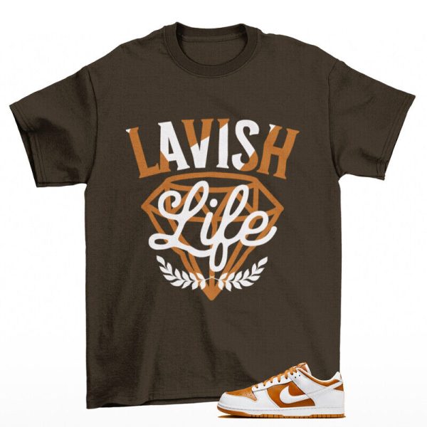 Lavish Sneaker Shirt Brown to Match Dunk Low Reverse Curry FQ6965-700