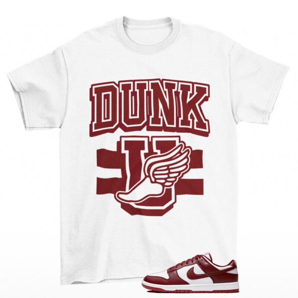 Dunk University Shirt to Match Dunk Low Team Red DD1391-601 Jezsport.com