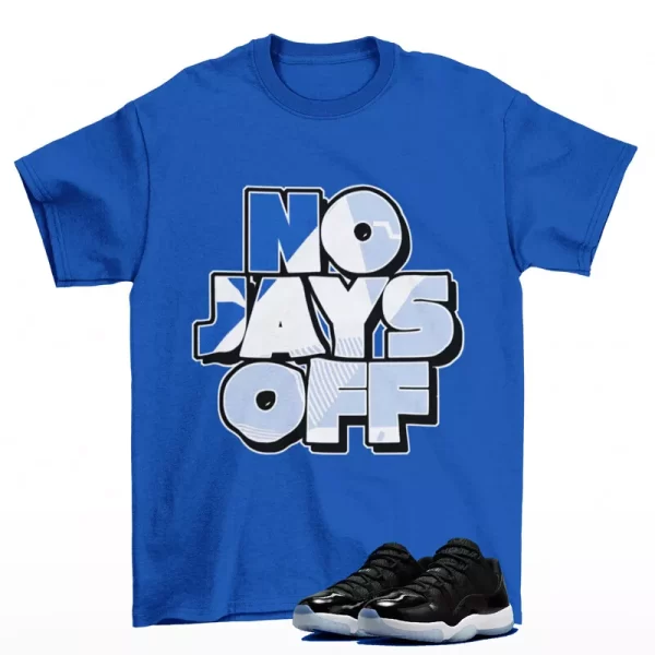 No Jay Off Sneaker Shirt Royal to Match Jordan 11 Retro Low Space Jam FV5104-004 Jezsport.com