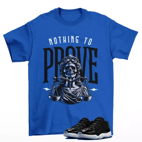 Proof Sneaker Shirt Royal to Match Jordan 11 Retro Low Space Jam FV5104-004 Jezsport.com