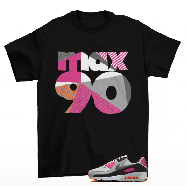 Classic 1990 Shirt Black to Match Air Max 90 Dunkin Donuts FN6958-003 Jezsport.com