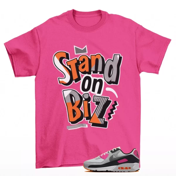 Strictly Biz Shirt Pink to Match Air Max 90 Dunkin Donuts FN6958-003 Jezsport.com