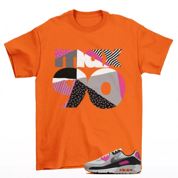 Classic Sneaker Shirt Orange to Match Air Max 90 Dunkin Donuts FN6958-003 Jezsport.com