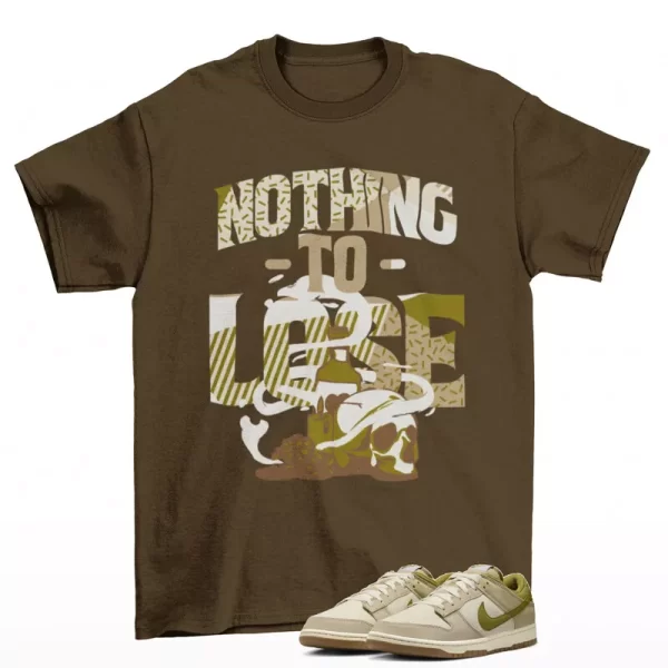 Nothing To Lose Shirt Brown to Match Dunk Low Since 72 Pacific Moss HF4262-133 Jezsport.com