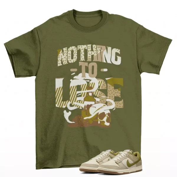 Nothing To Lose Shirt Olive to Match Dunk Low Since 72 Pacific Moss HF4262-133 Jezsport.com