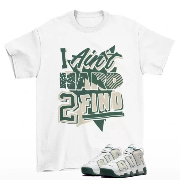 Rare Find Shirt to Match Air More Uptempo 96 Vintage Green FN6249-100 Jezsport.com