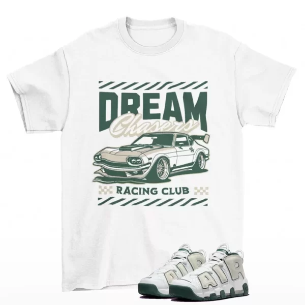 Dream Chaser Shirt to Match Air More Uptempo 96 Vintage Green FN6249-100 Jezsport.com