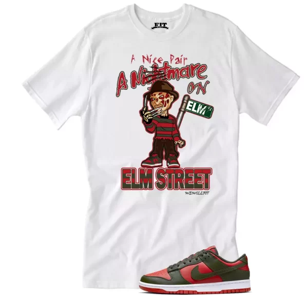 We Will Fit Shirt to match the Dunk Mystic Red freddy krueger dunks Jezsport.com