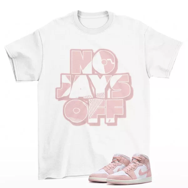 Jay All Day Shirt to Match Jordan 1 Mid Legend Pink Suede FN5215-161 Jezsport.com