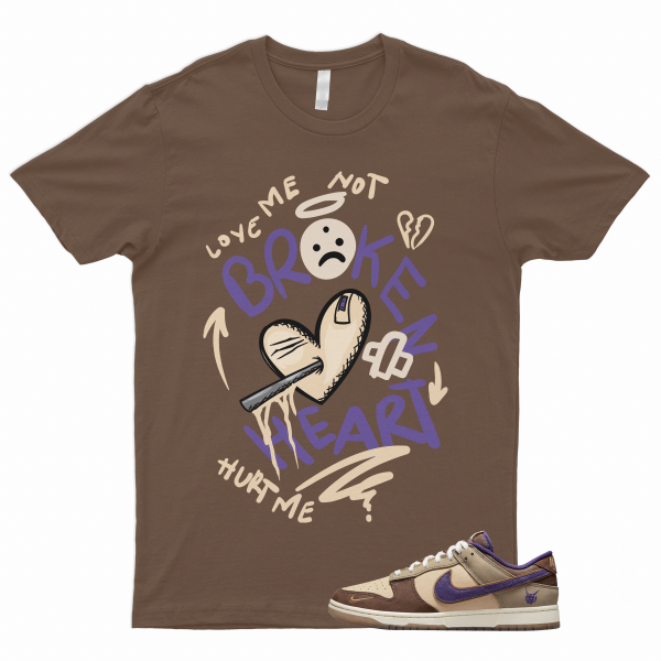 BROKEN T Shirt for Dunk Low Setsubun Tan Beige Brown Court Purple Khaki Onyx 1