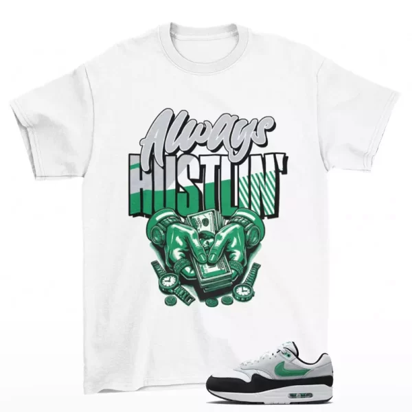 Hustle Sneaker Shirt to Match Air Max 1 Stadium Green FN6952-100 Jezsport.com