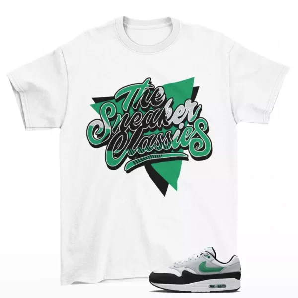 Sneaker Classic Shirt White to Match Air Max 1 Stadium Green FN6952-100 Jezsport.com