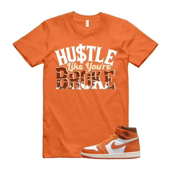 BROKE T Shirt to match Jordan 1 High OG Starfish Cacao Orange Sail Star Fish Jezsport.com