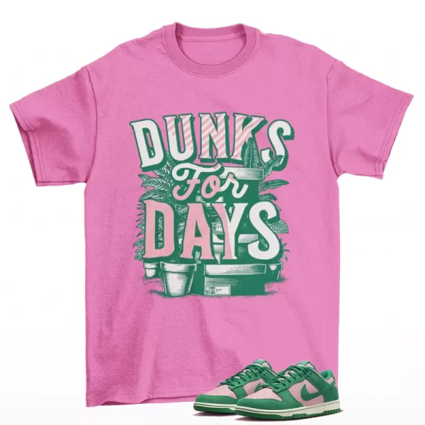 Stacked Sneaker Shirt Pink to Match Dunk Low Soft Pink Malachite FZ0549-600 Jezsport.com