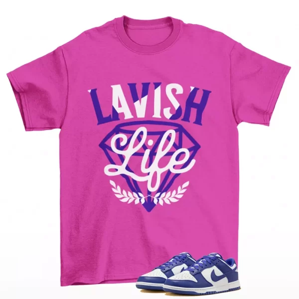 Lavish Sneaker Shirt Pink to Match Dunk Low Concord DV0833-103 Jezsport.com