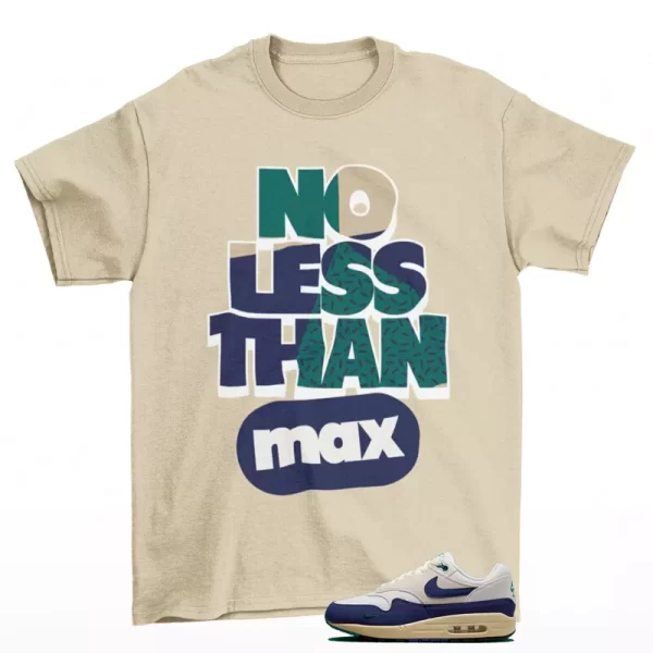 No Less Sneaker Shirt to Match Air Max 1 Athletic Department FQ8048-133 Jezsport.com